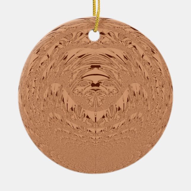 Lion head ceramic ornament (Front)