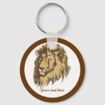 Lion head custom keychain
