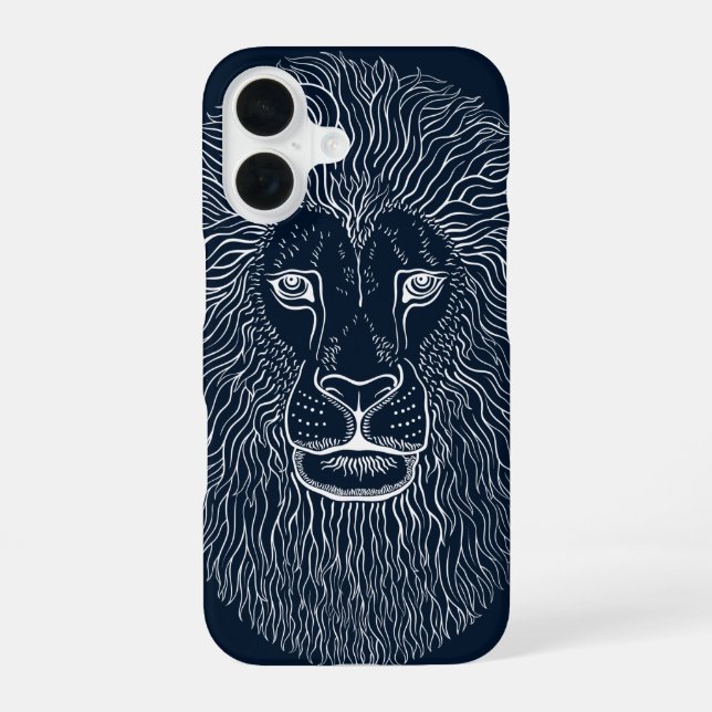 Lion Head Graphics  Iphone Case (Back)