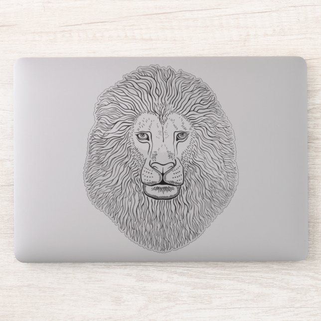 Lion Head Graphics Sticker (Computer)