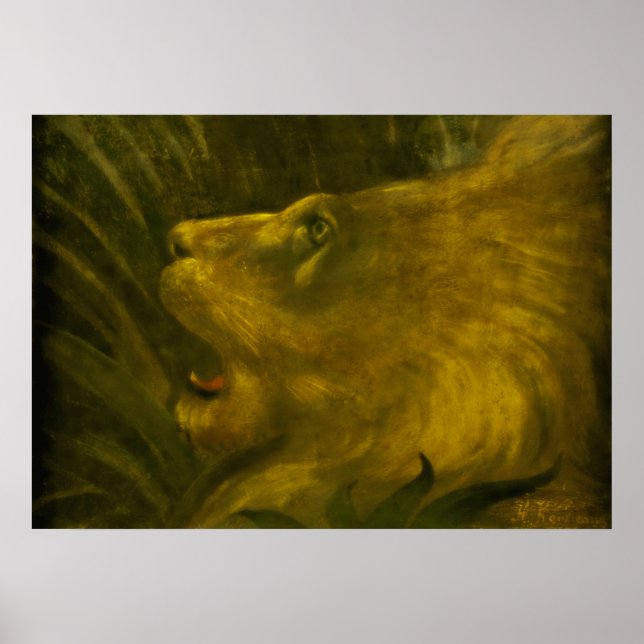 Lion Head – Henri Rousseau Poster (Front)