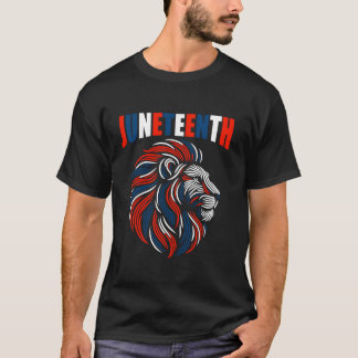Lion Head Juneteenth Red White Blue Long Sleeve T T-Shirt