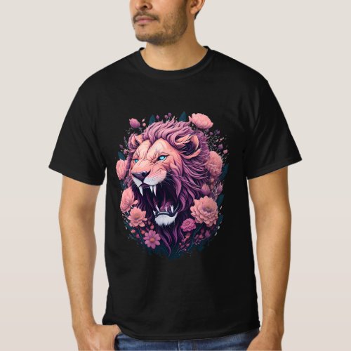 lion head King of the Jungle T_Shirt