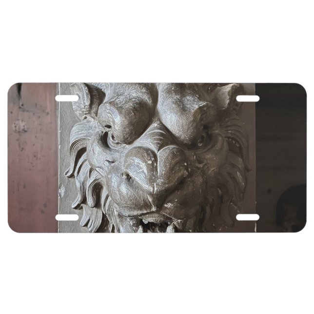Lion Head License Plate (Front)