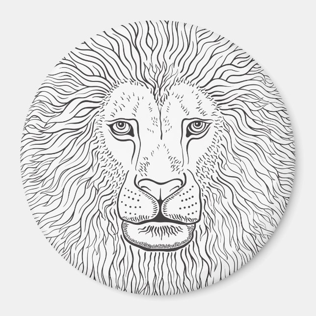 Lion head magnet (Front)