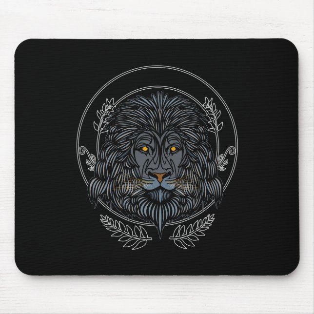 Lion Head Mouse Pad (Front)
