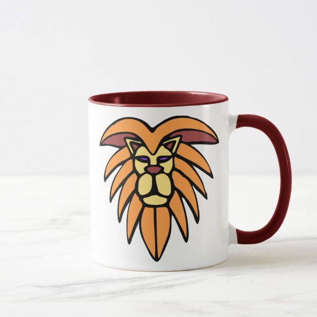 Lion Head Necktie Mug (Right)