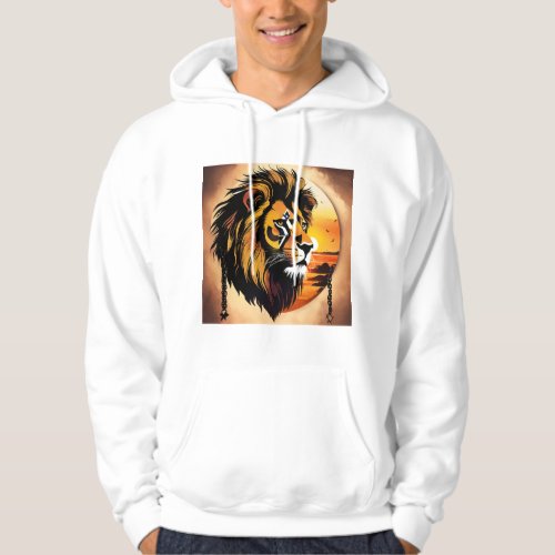 Lion Head Silhouette Collection Hoodie