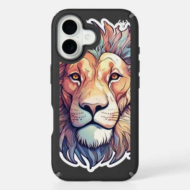 Lion head speck iPhone case (Front)