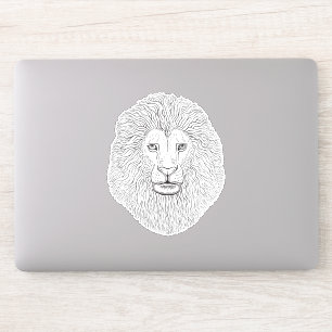Lion head sticker