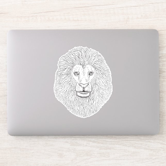 Lion head sticker (Computer)