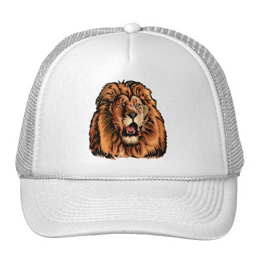 lion head trucker hat | Zazzle