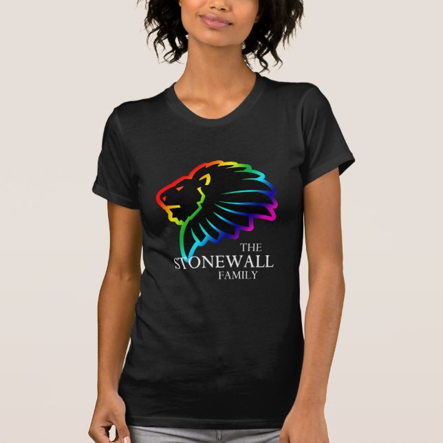 Lion Head with Text Tee Dark (Front)