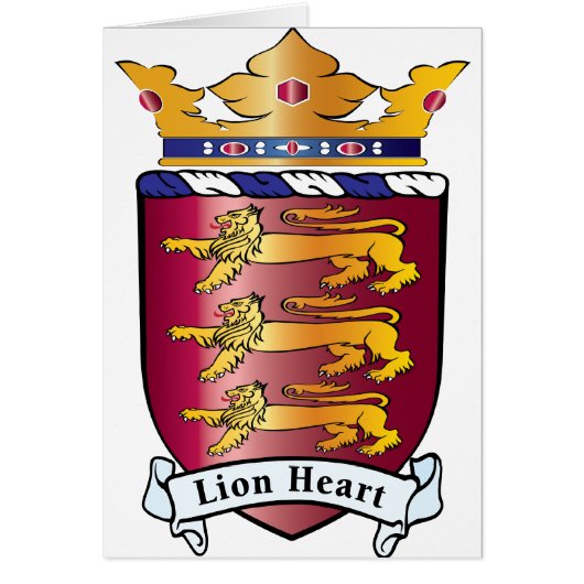 Lion Heart Crest Cards (Front)