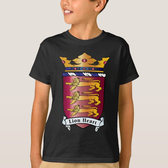 Lion Heart Crest T-Shirt (Front)