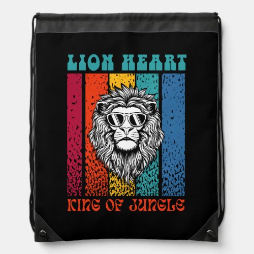 Lion Heart retro art design Backpack