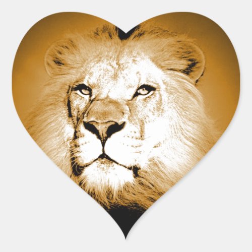 Lion Heart Sticker