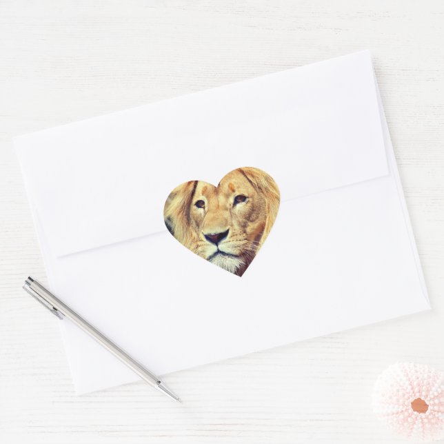 Lion Heart Sticker (Envelope)