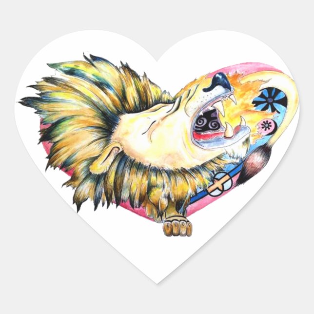lion heartimal sticker (Front)