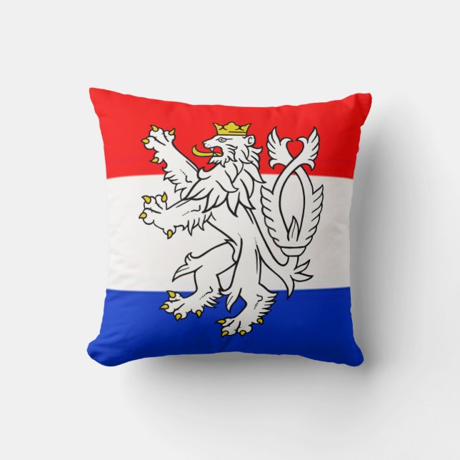 Lion Heraldry Throw Pillow (Front)