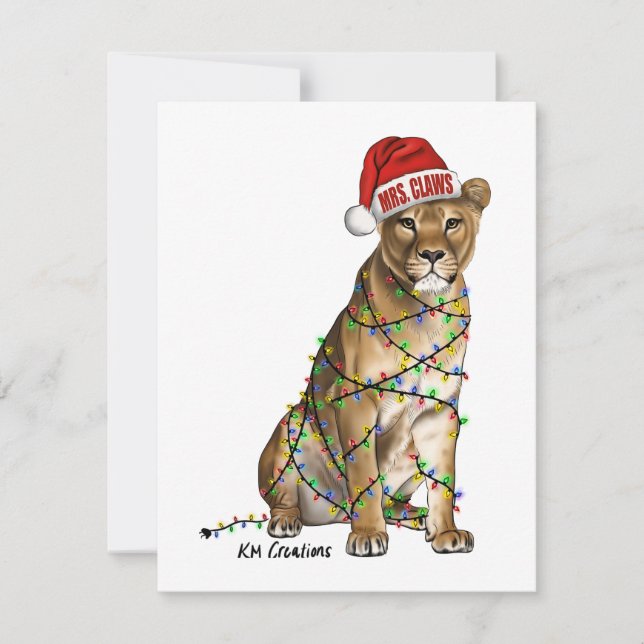 Lion - holiday card (Front)