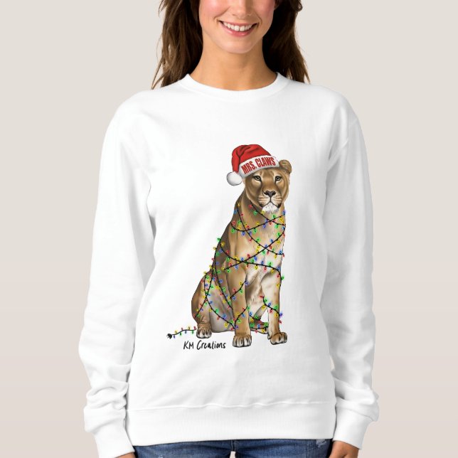 Lion holiday sweatshirt (Front)