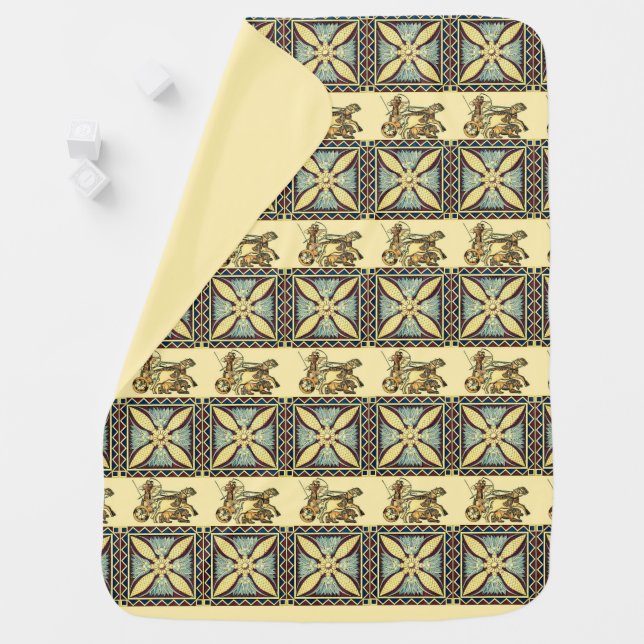 Lion Hunter Baby Blanket (In Situ)