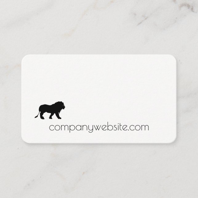 Lion Icon / Finance Business Card (Front)
