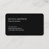 Lion Icon / Finance Business Card (Back)