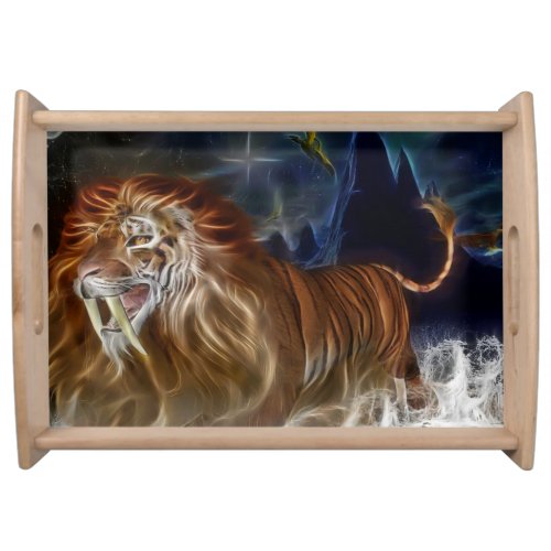 Lion in a dream serving tray
