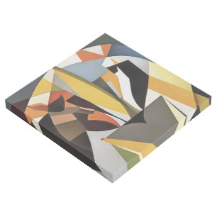 Lion In A Geometric Abstract Art Style