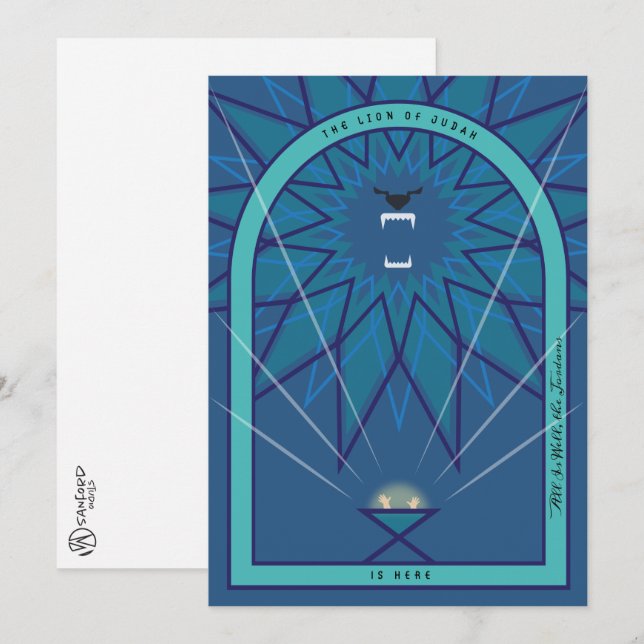 Lion in a Manger Card (Front/Back)