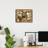 Lion in a Tree Photo Poster (Home Office)