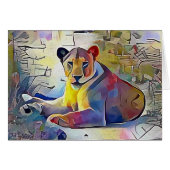 Lion in Africa (Front Horizontal)