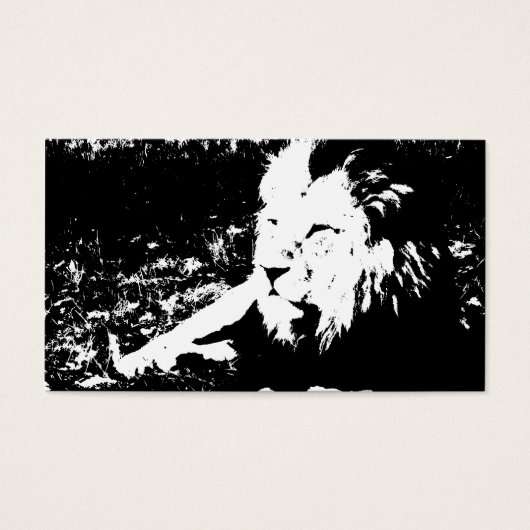 Lion in Black and White (Front)
