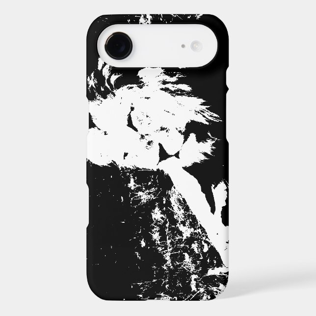 Lion in Black and White Case-Mate iPhone Case (Back)