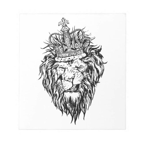 Lion in crown notepad