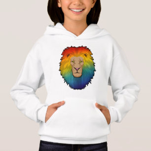 Lion in Rainbow Colors Hoodie