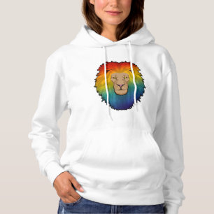 Lion in Rainbow Colors Hoodie