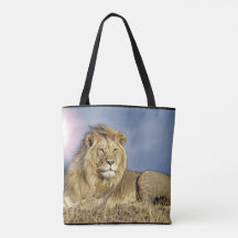 Lion in Safari tote