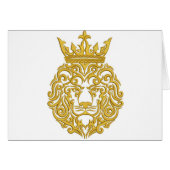 lion in the crown, imitation of embroidery (Front Horizontal)