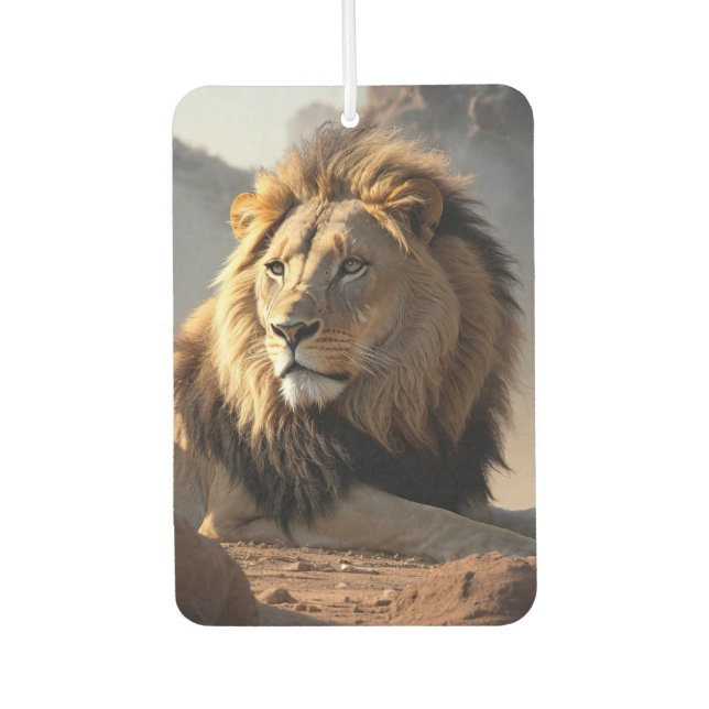 Lion in the Dust Air Freshener (Front)