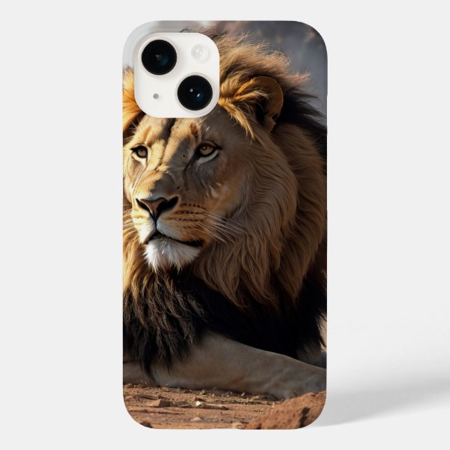 Lion in the Dust Case-Mate iPhone Case (Back)