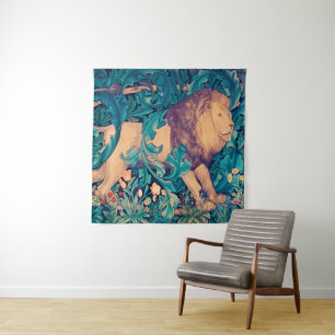 Lion in The Forest, William Morris Tapestry