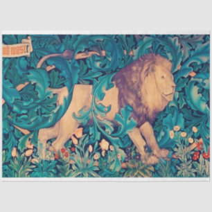 Lion in The Forest, William Morris Tissue Paper