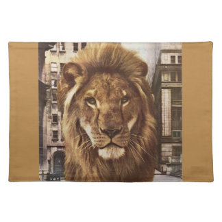 lion in town cloth placemat