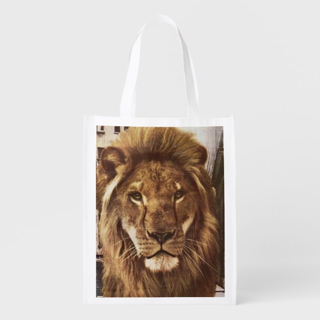 lion in town grocery bag (Front)