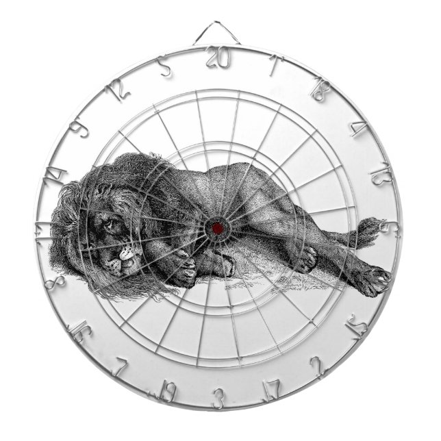 Lion in Vector Mode Dart Board (Front)