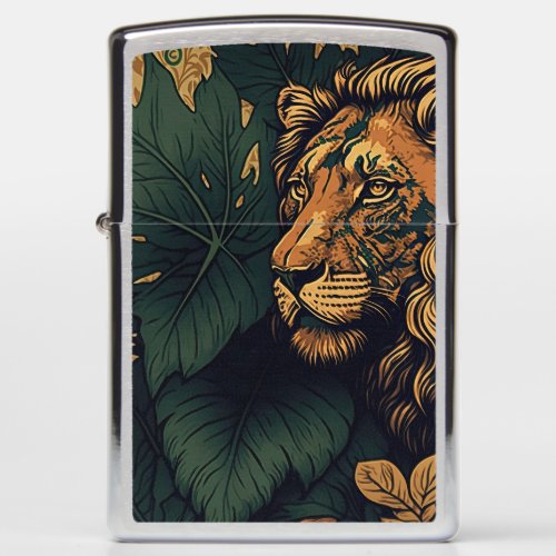 Lion_Inspired Jungle colors Zippo Lighter