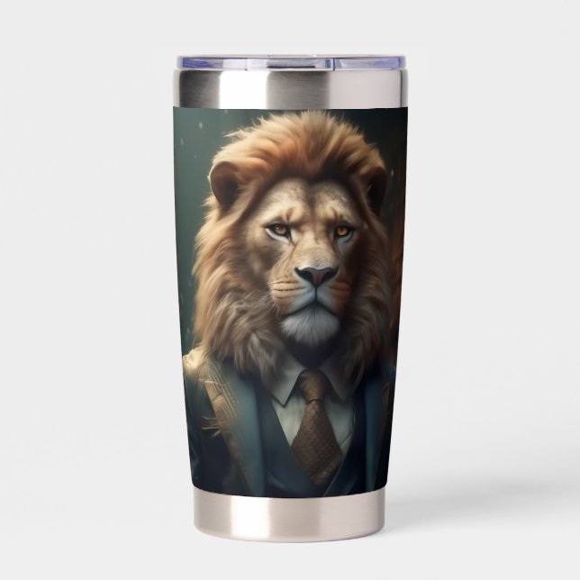 lion insulated tumbler (Front)